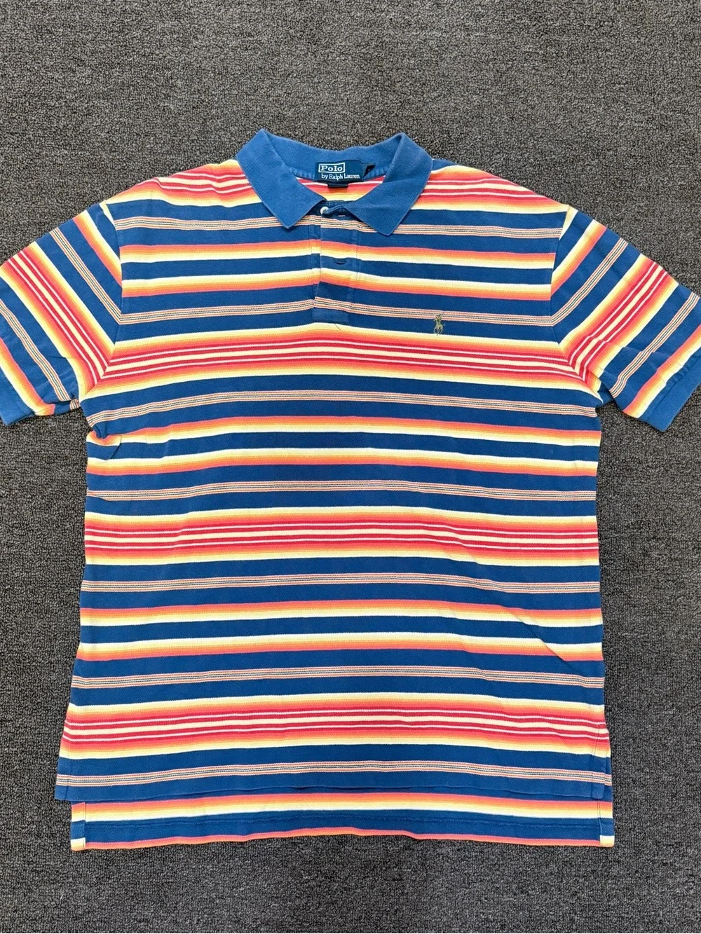 Ralph Lauren Blue Multi-Stripe Polo Shirt